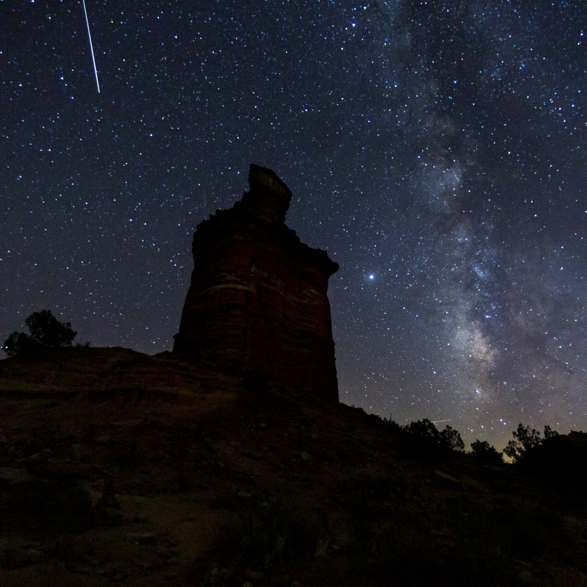 El cielo nocturno del Parque Estatal Copper Breaks.