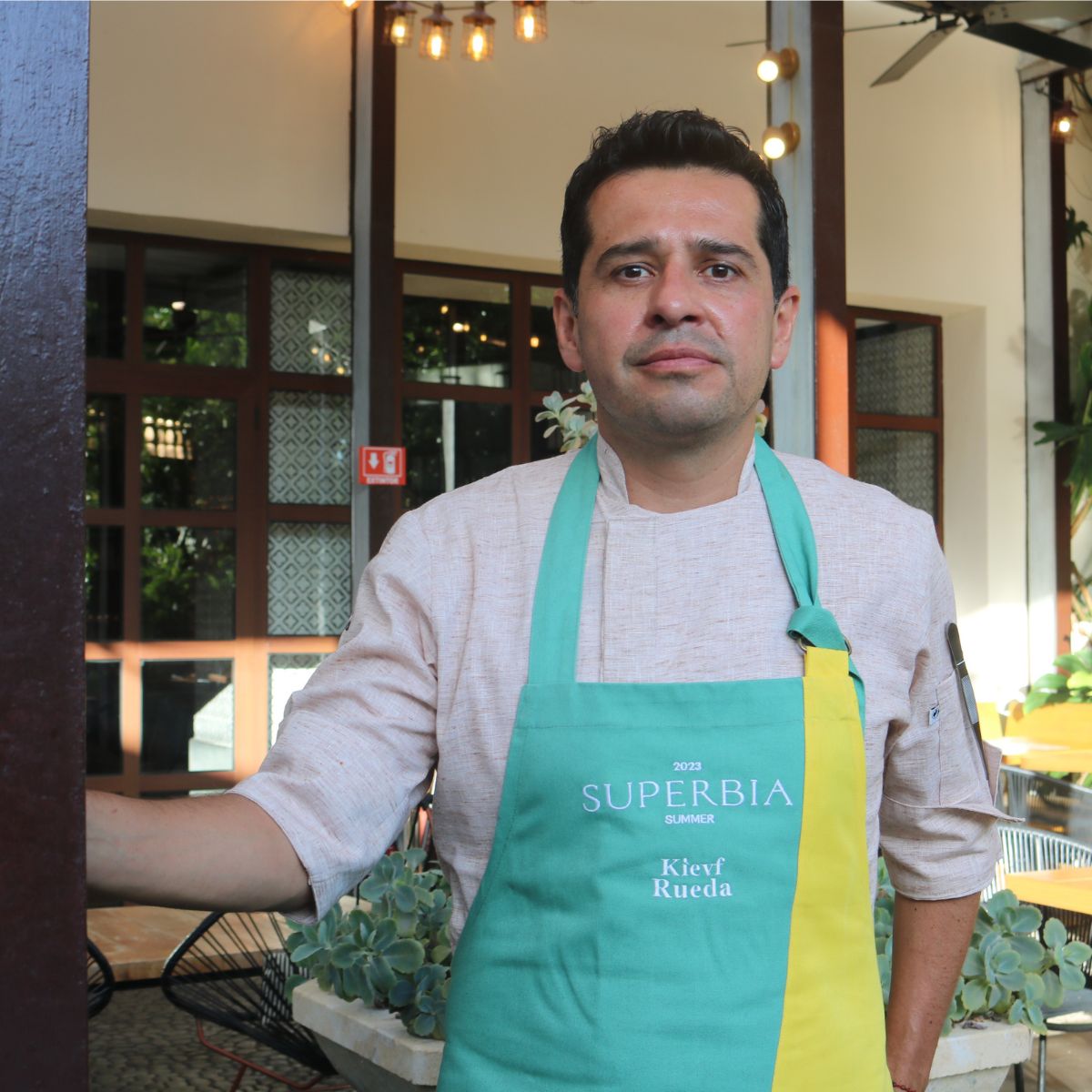 Chef Kievf Rueda en Superbia Summer 2023 en hotel UNICO 20º87º Riviera Maya.