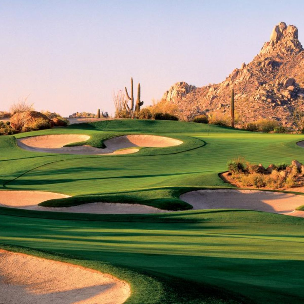 Campo para practicar golf en Phoenix, Arizona.