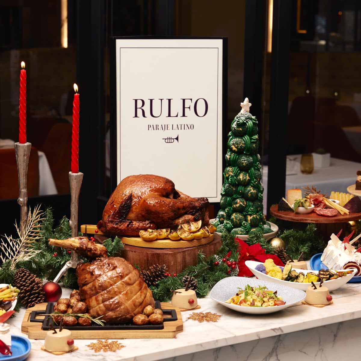 Las cenas de Navidad y Año Nuevo en Rulfo de Hyatt Regency Mexico City.