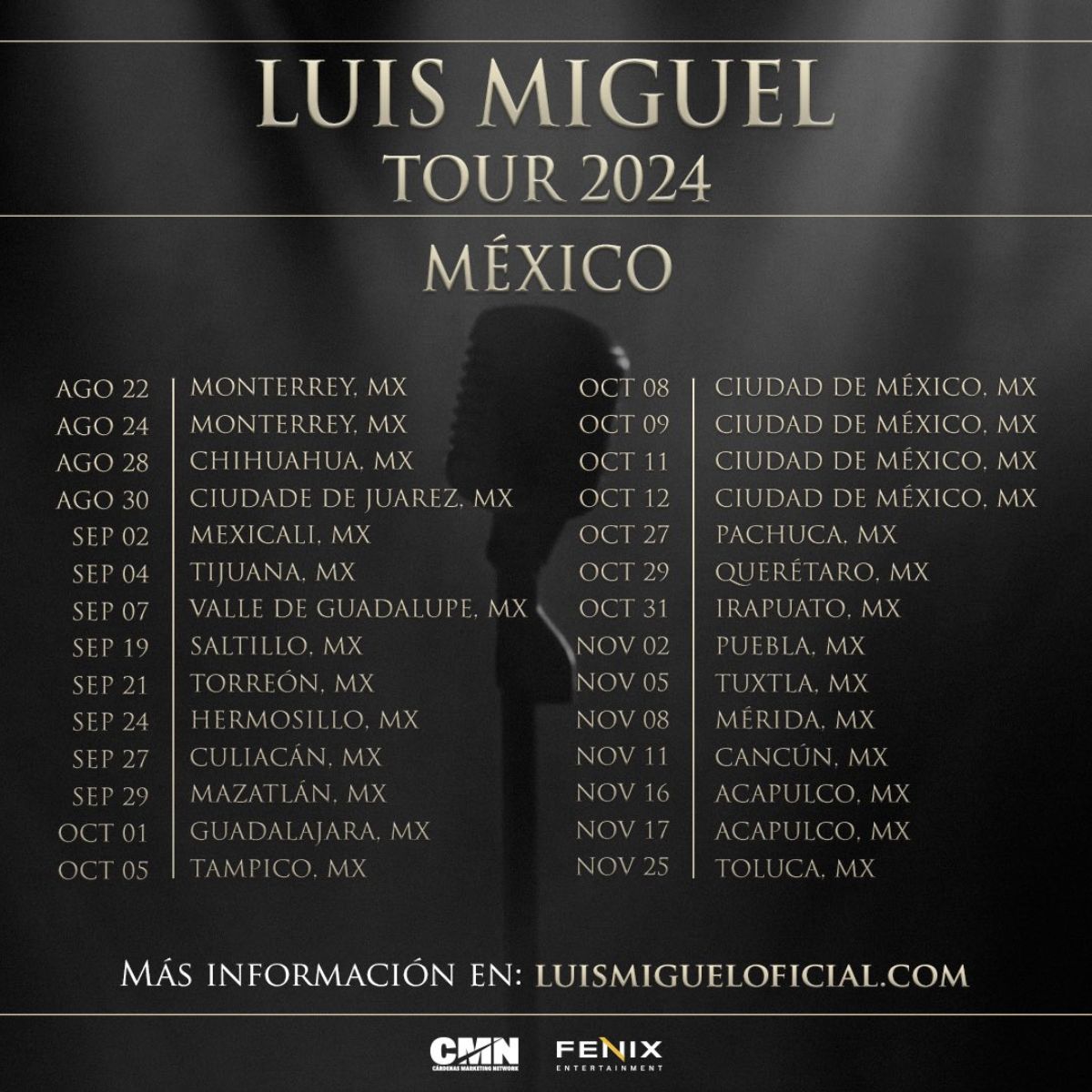 Luis Miguel Tour México 2024.
