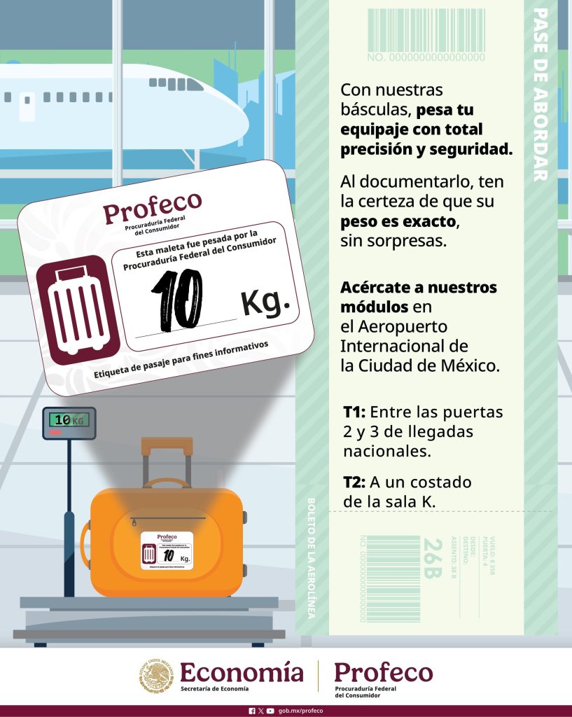 Profeco límite de equipaje