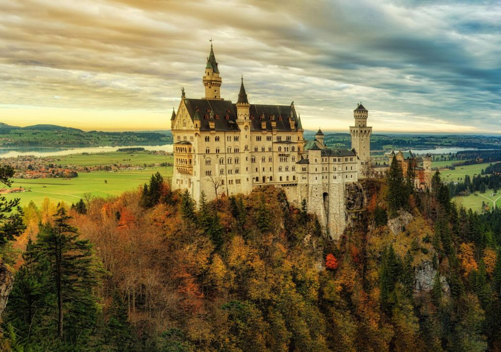 Castillo Alemania en Otoño. 