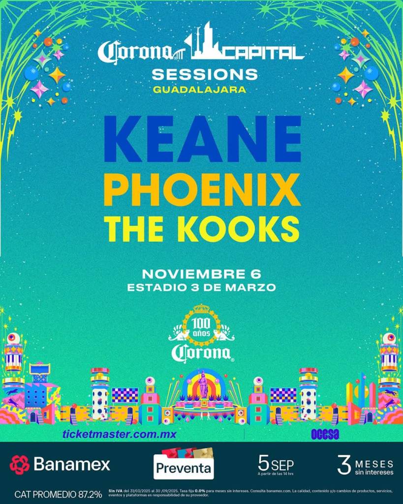Corona Capital Sessions Guadalajara. 