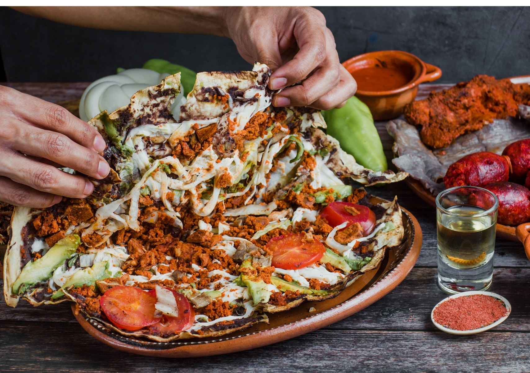 Comida típica en restaurantes en Oaxaca