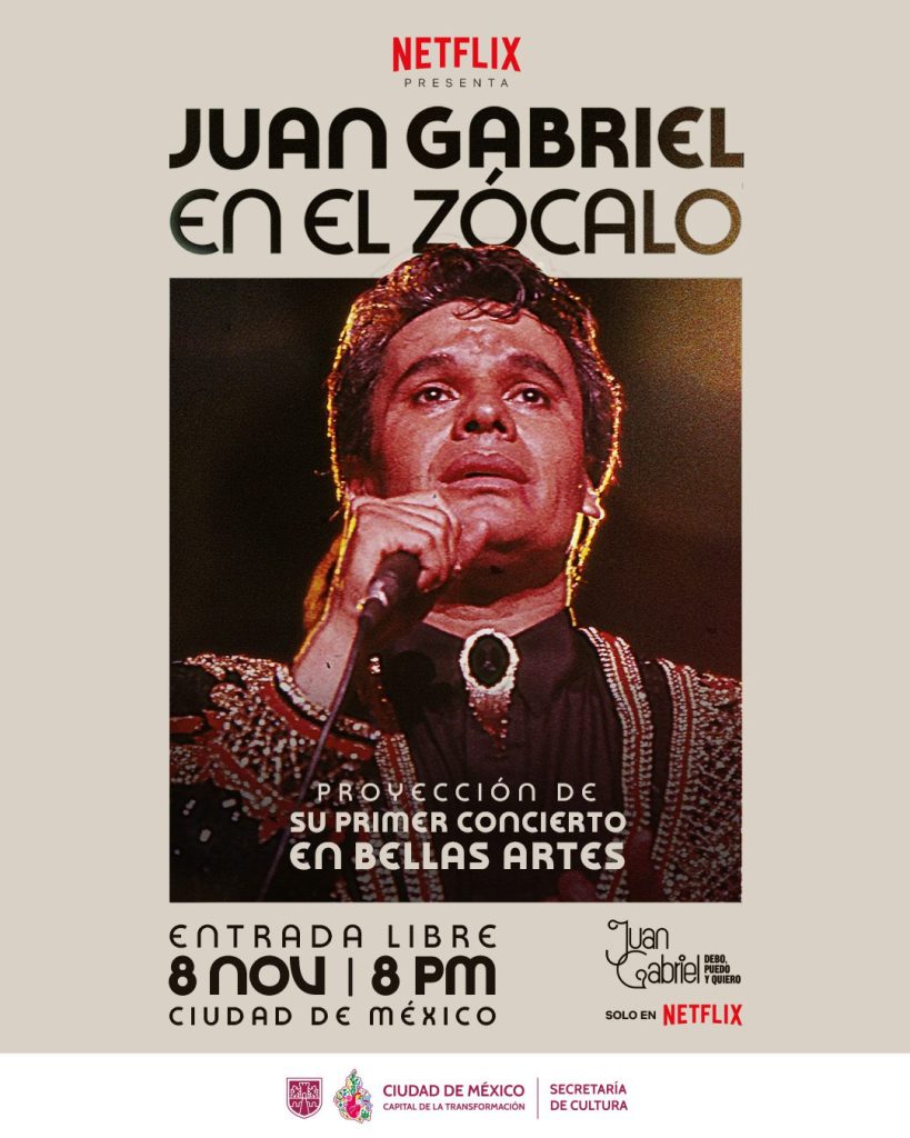 Juan Gabriel en el Zocalo. 