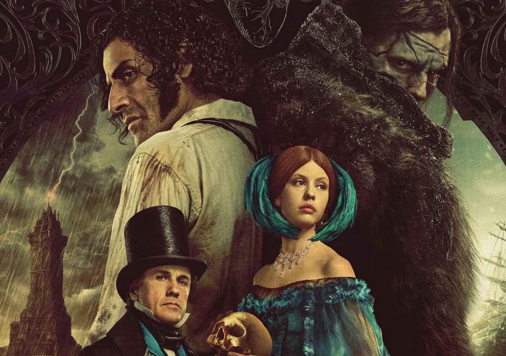 Poster de Frankenstein con Jacob Elordi Oscar Isaac y otros actores