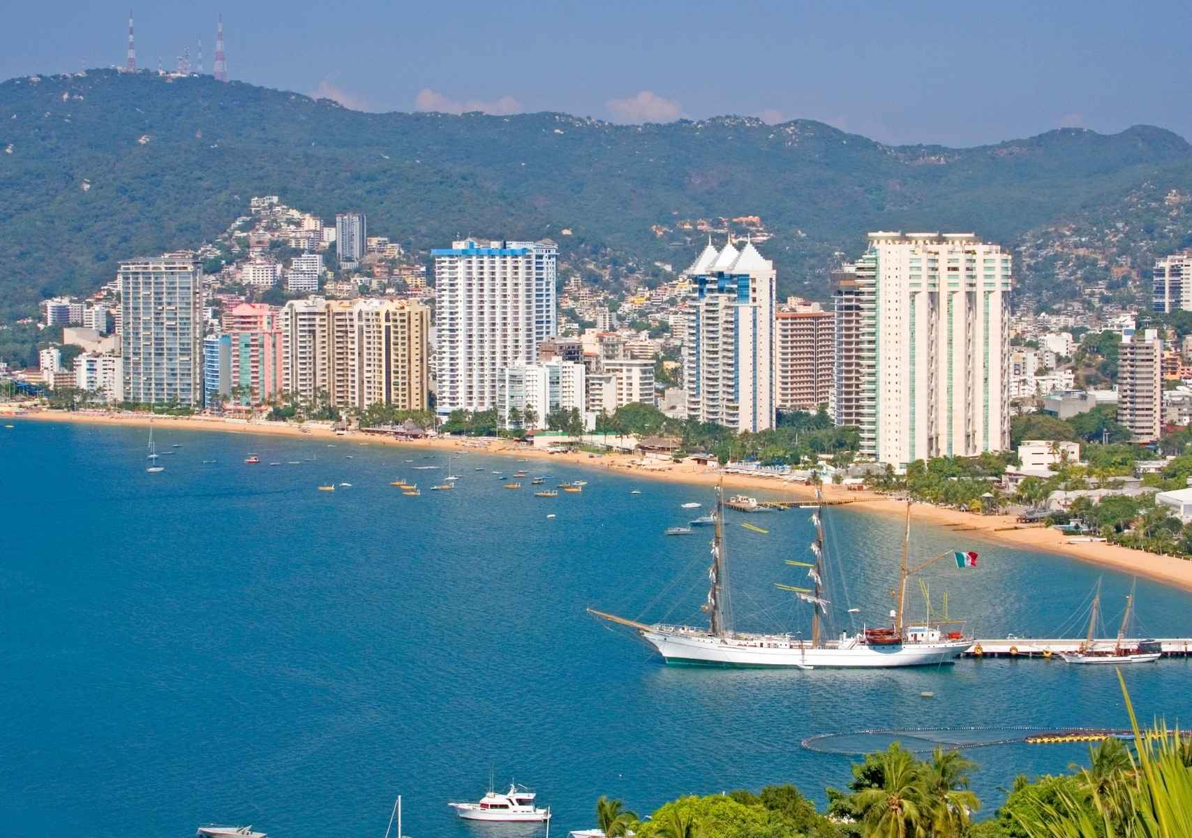 vista del mar de Acapulco